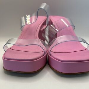 Schutz Ariella Heel Transparente Platina 7.5